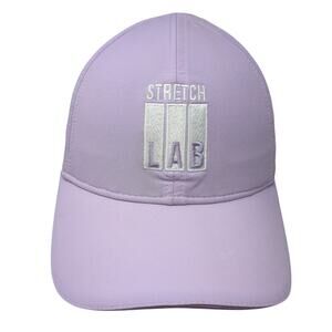 Stretch Lab Fitted Baseball Cap Purple L Embroidered Lightweight Topknot